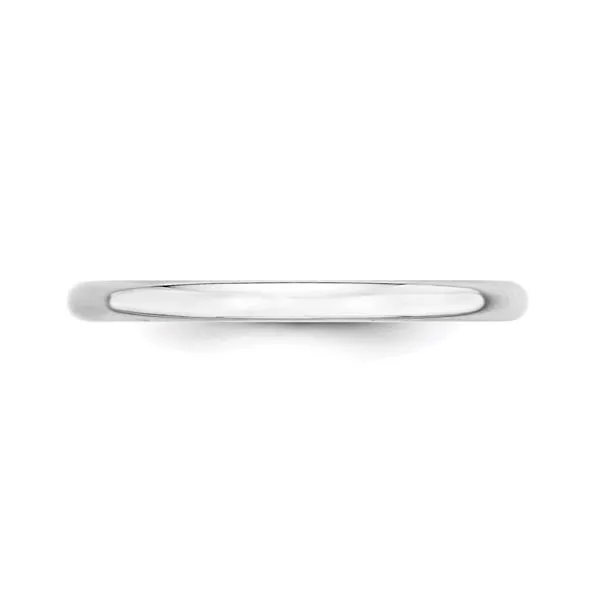 2MM White Gold Wedding Band