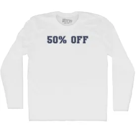 50% OFF Adult Cotton Long Sleeve T-shirt