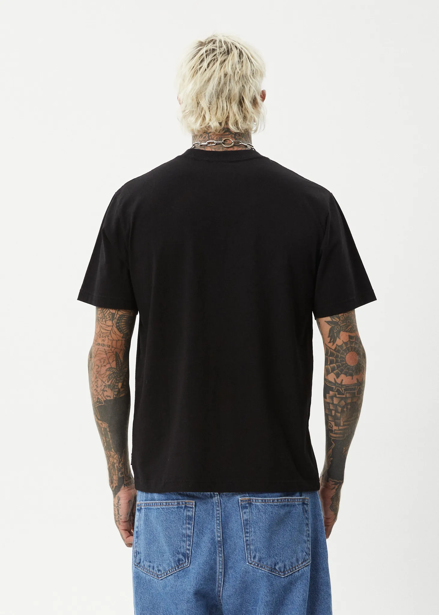 AFENDS Mens Dosed - Retro Fit Tee - Black