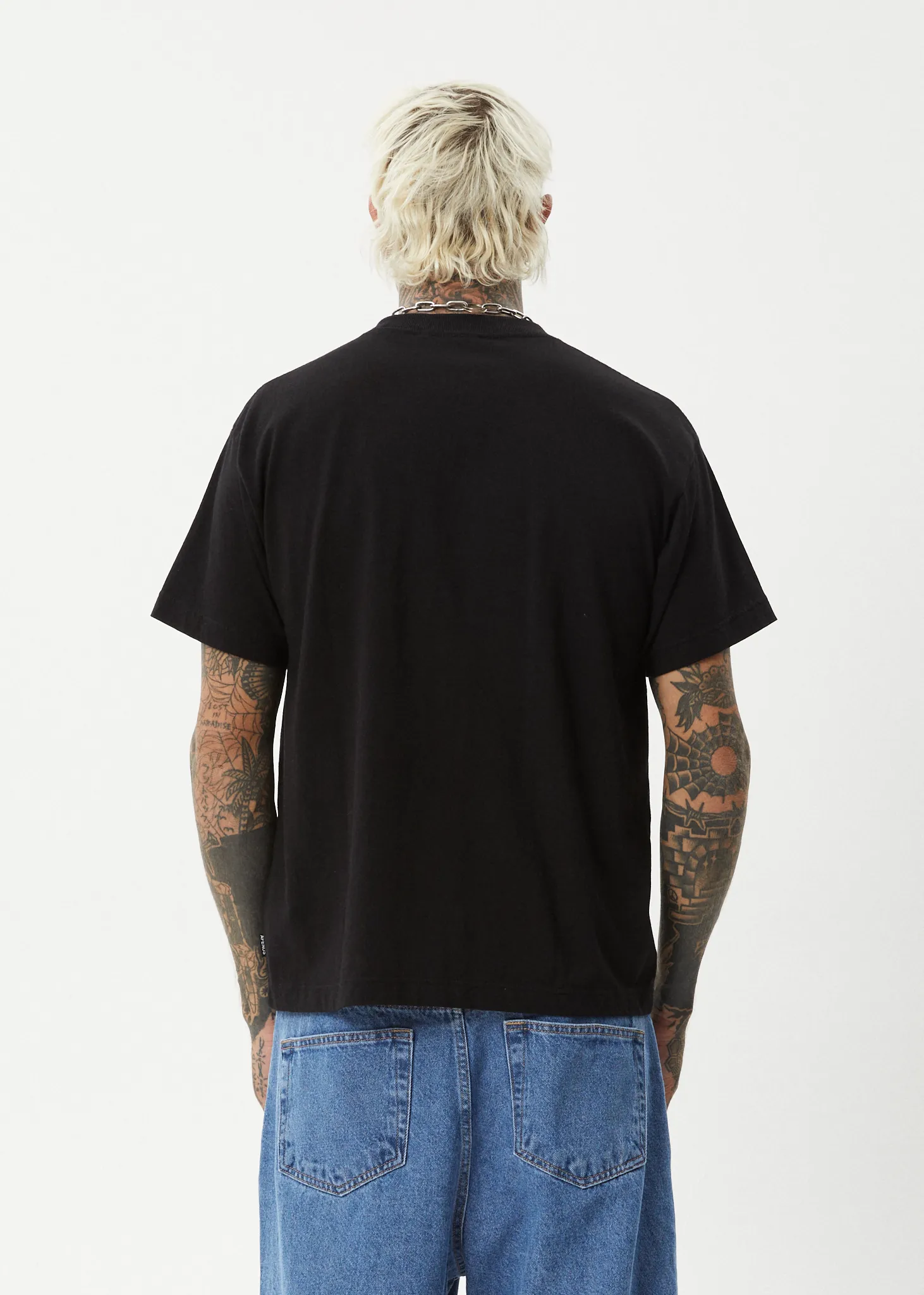 AFENDS Mens Regrowth - Boxy Fit Tee - Black