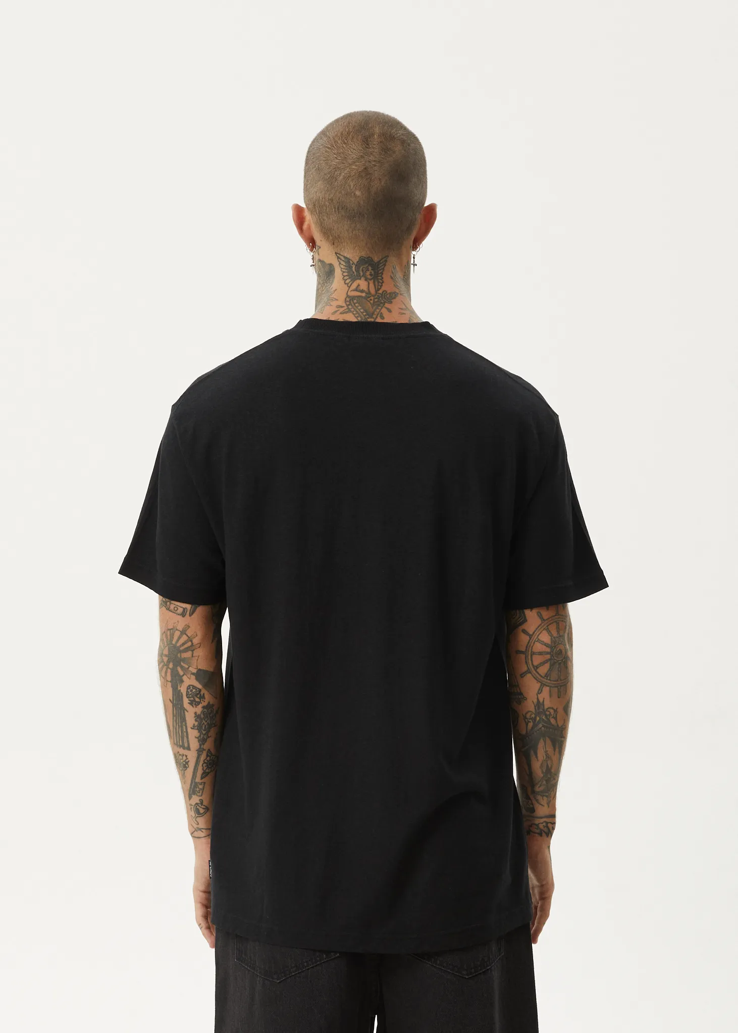 AFENDS Mens Staple - Boxy Fit Tee - Black