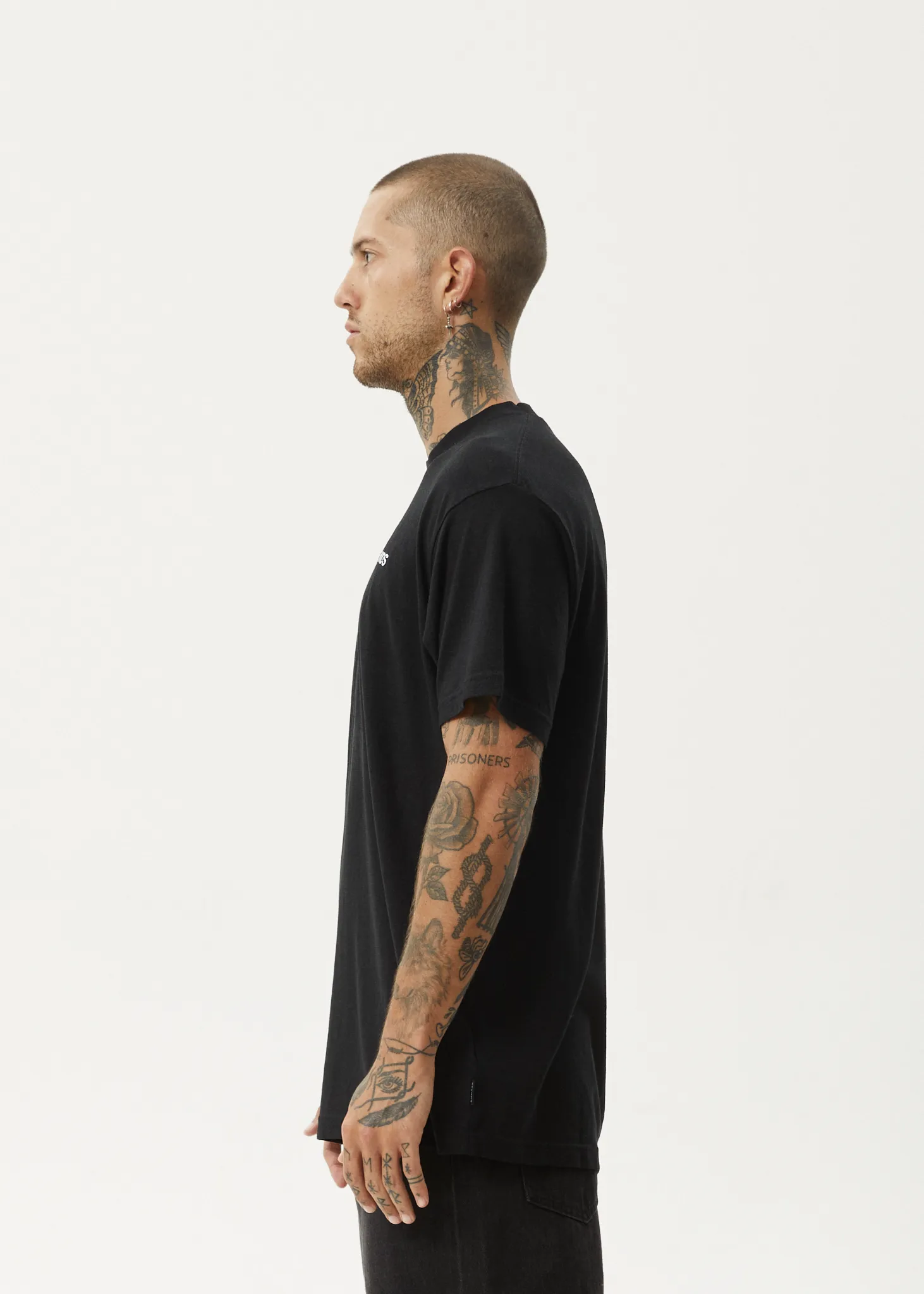 AFENDS Mens Staple - Boxy Fit Tee - Black