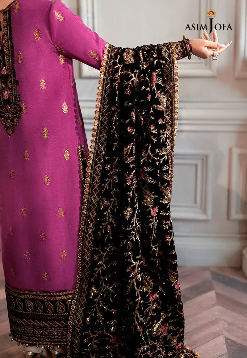 AJAM-04 EMBROIDERED RAW SILK 3 PCS