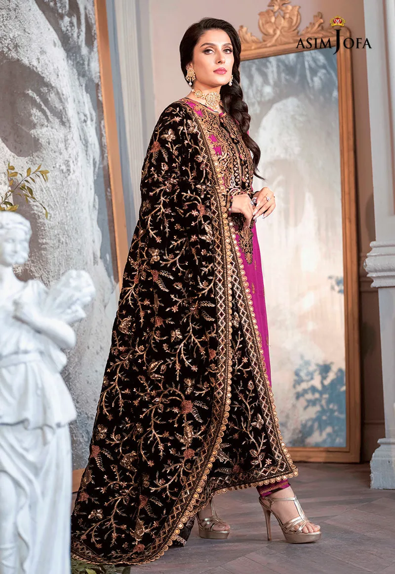 AJAM-04 EMBROIDERED RAW SILK 3 PCS