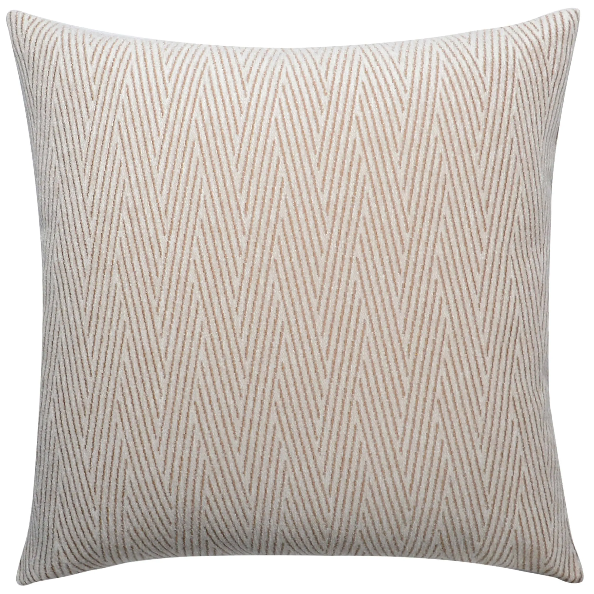 Allure Pillow, Ivory Geometric Jacquard