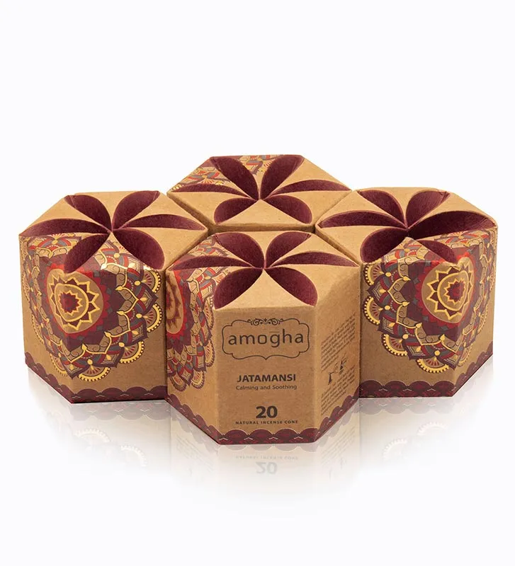 Amogha Incense Cone | Set  Of 4 | 3 x 3 x 3 inches