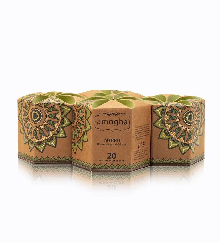 Amogha Incense Cone | Set  Of 4 | 3 x 3 x 3 inches