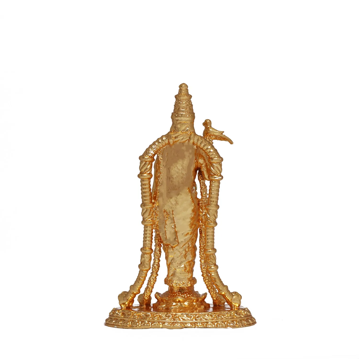 Andal Statue - 3-Inch Gold | Copper Andal Idol for Pooja - Goda Devi Vigraham