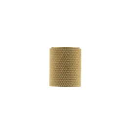 Atlantic Watson Cylinder Knurled Cabinet Knob on Concealed Fix - Satin Brass