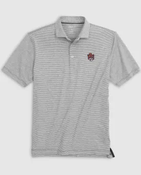 Auburn Lyndon Striped Jersey Performance Polo - Vault Logo