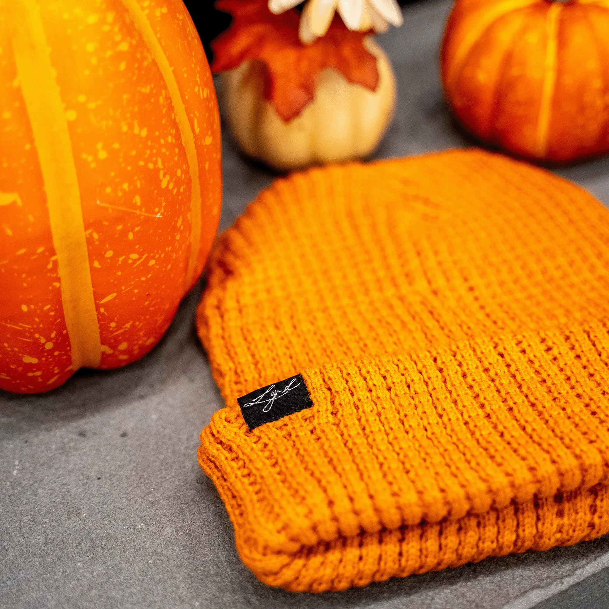 Autumn Waffle-Knit Beanie