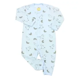 Baa Baa Sheepz Button Long Sleeve Romper – Blue Moon Sheepz