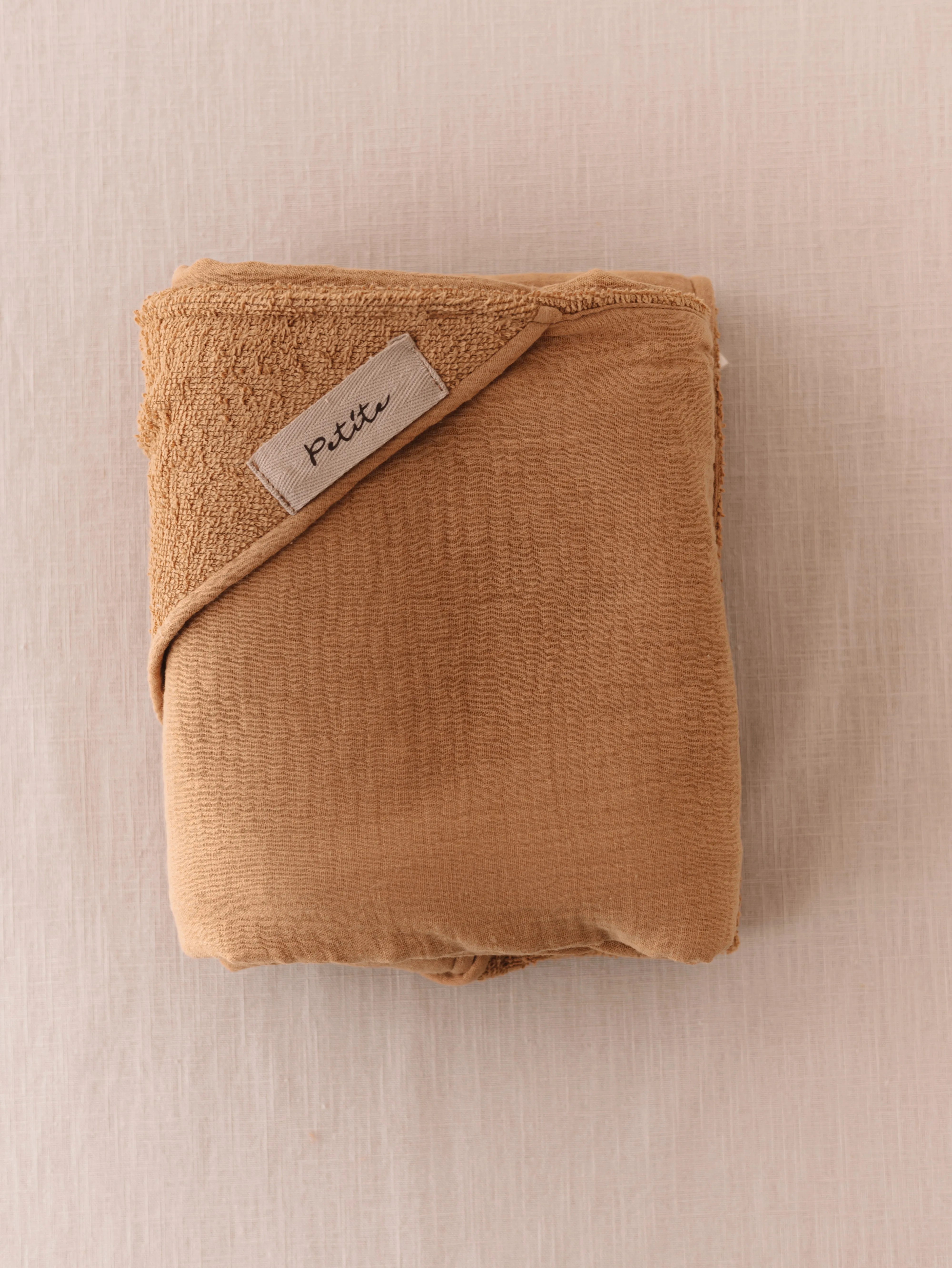 Baby Hooded towel  /  Caramel