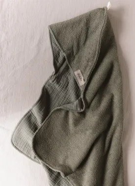 Baby Hooded towel  /  Olive