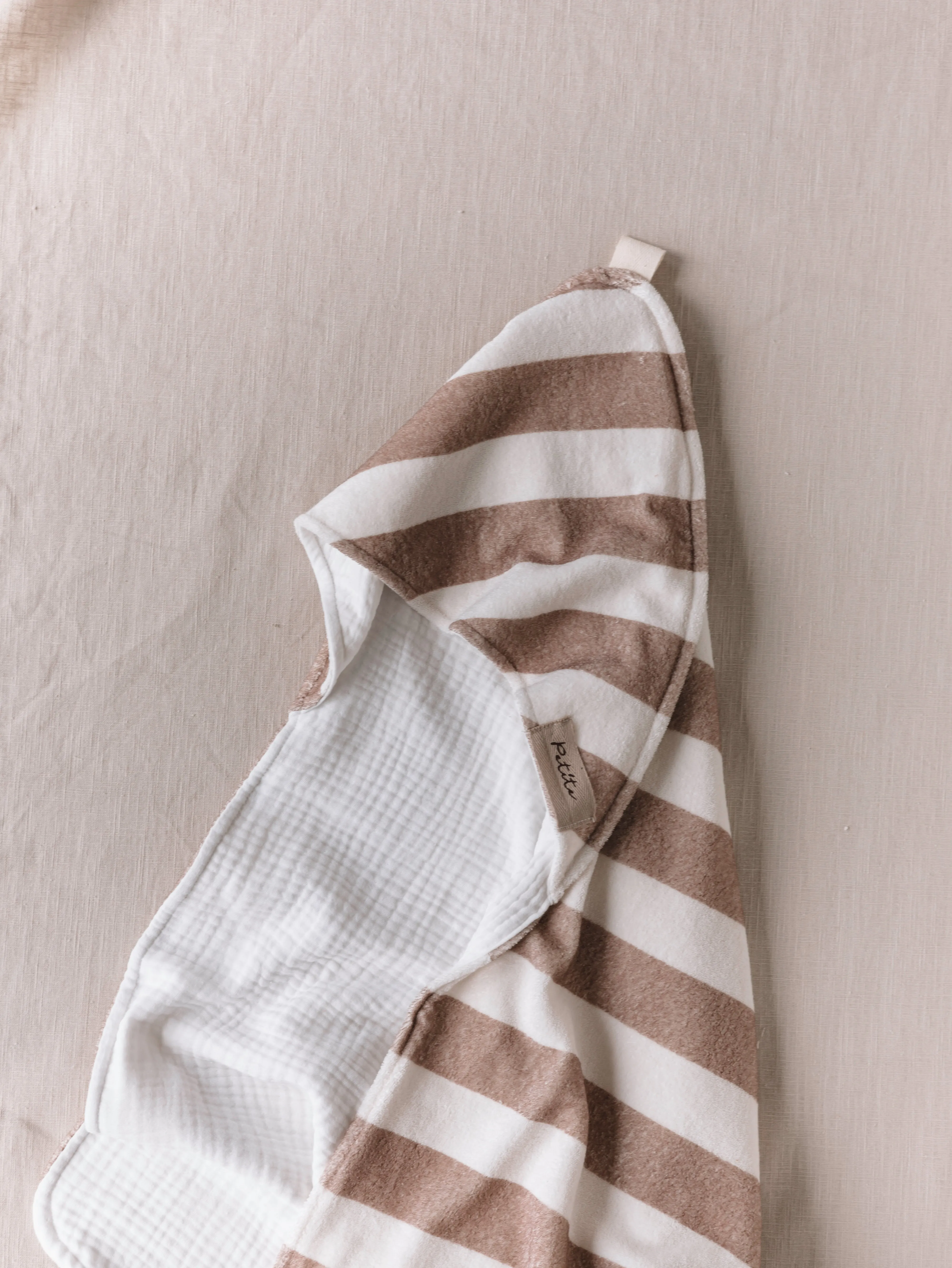 Baby Hooded towel  /  stripes