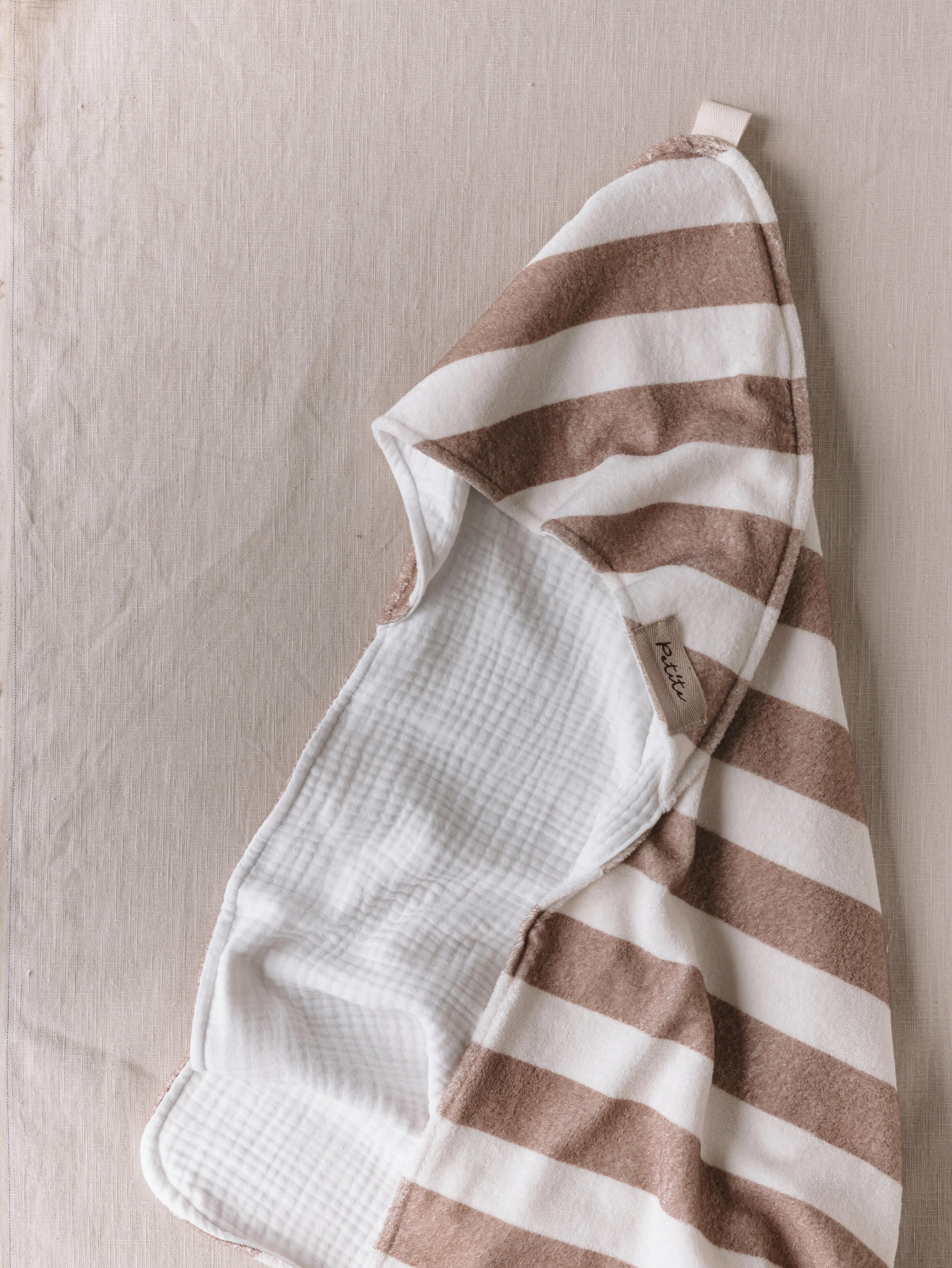 Baby Hooded towel  /  stripes