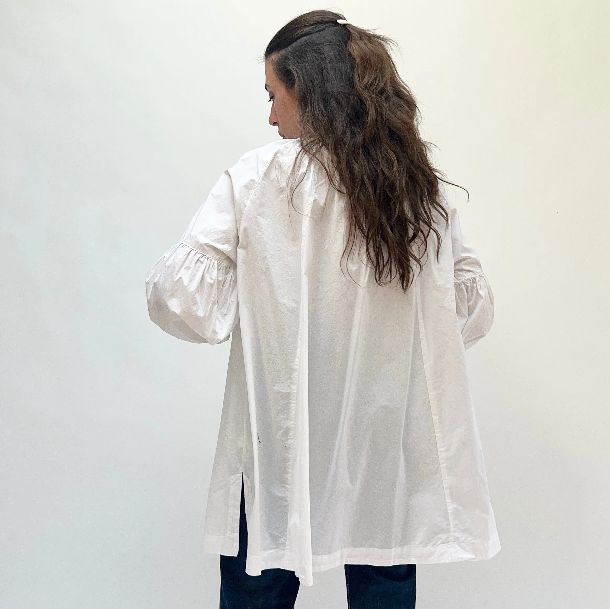 Baci | Balloon Sleeve Cotton Peasant Shirt