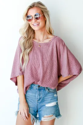 Be My Muse Waffle Knit Top