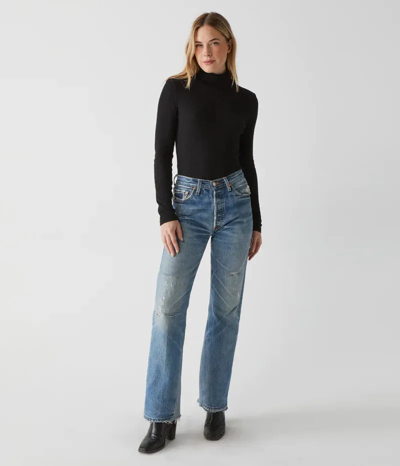 Bell Ribbed Turtleneck