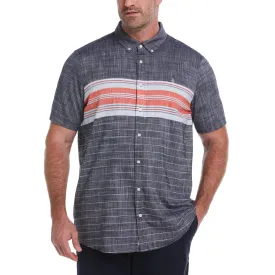 Big & Tall Engineered Chest Stripe Shirt