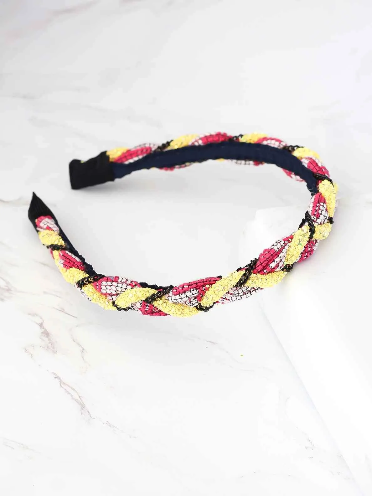 Braided Rainbow Headband