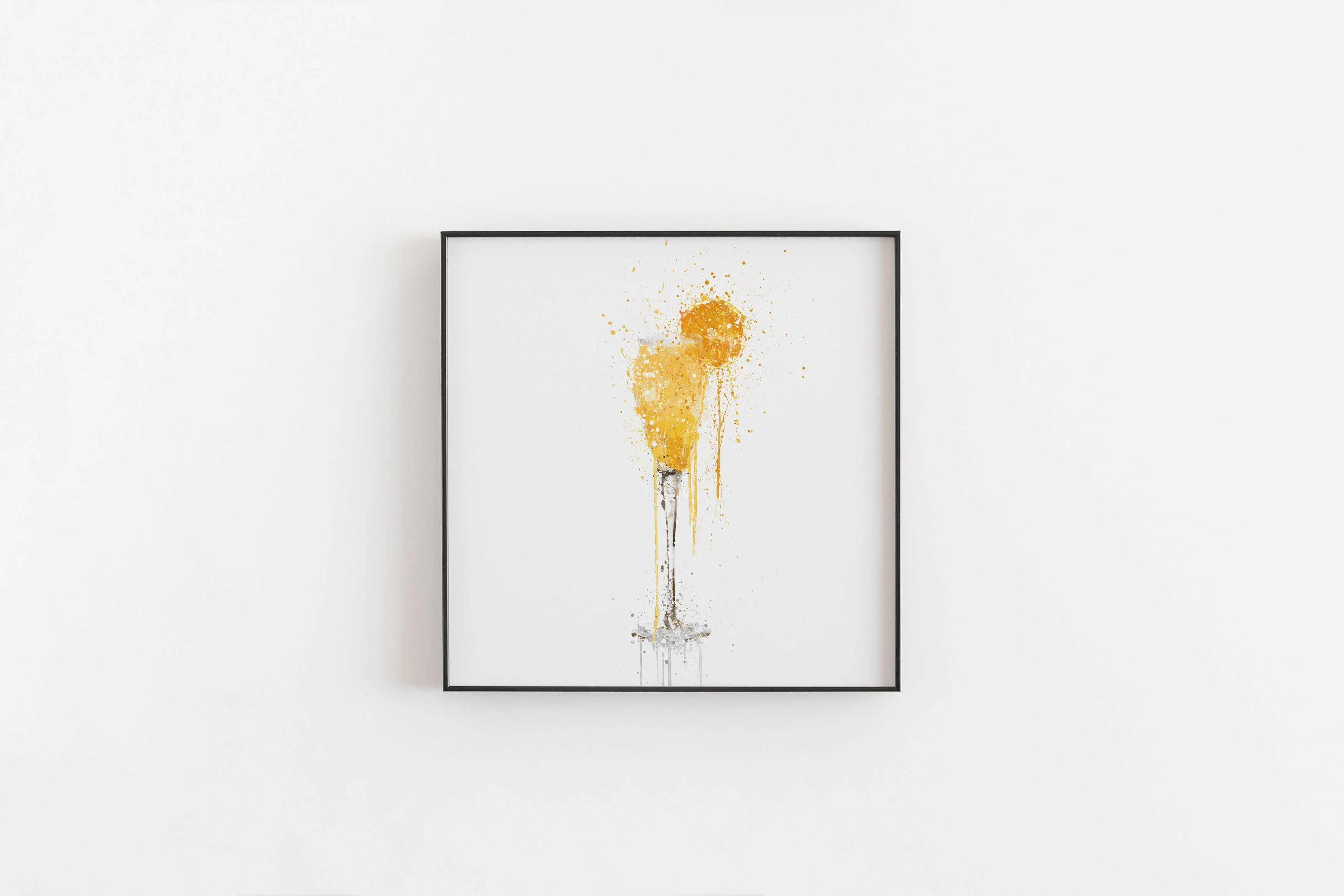 Bucks Fizz Cocktail Wall Art Print