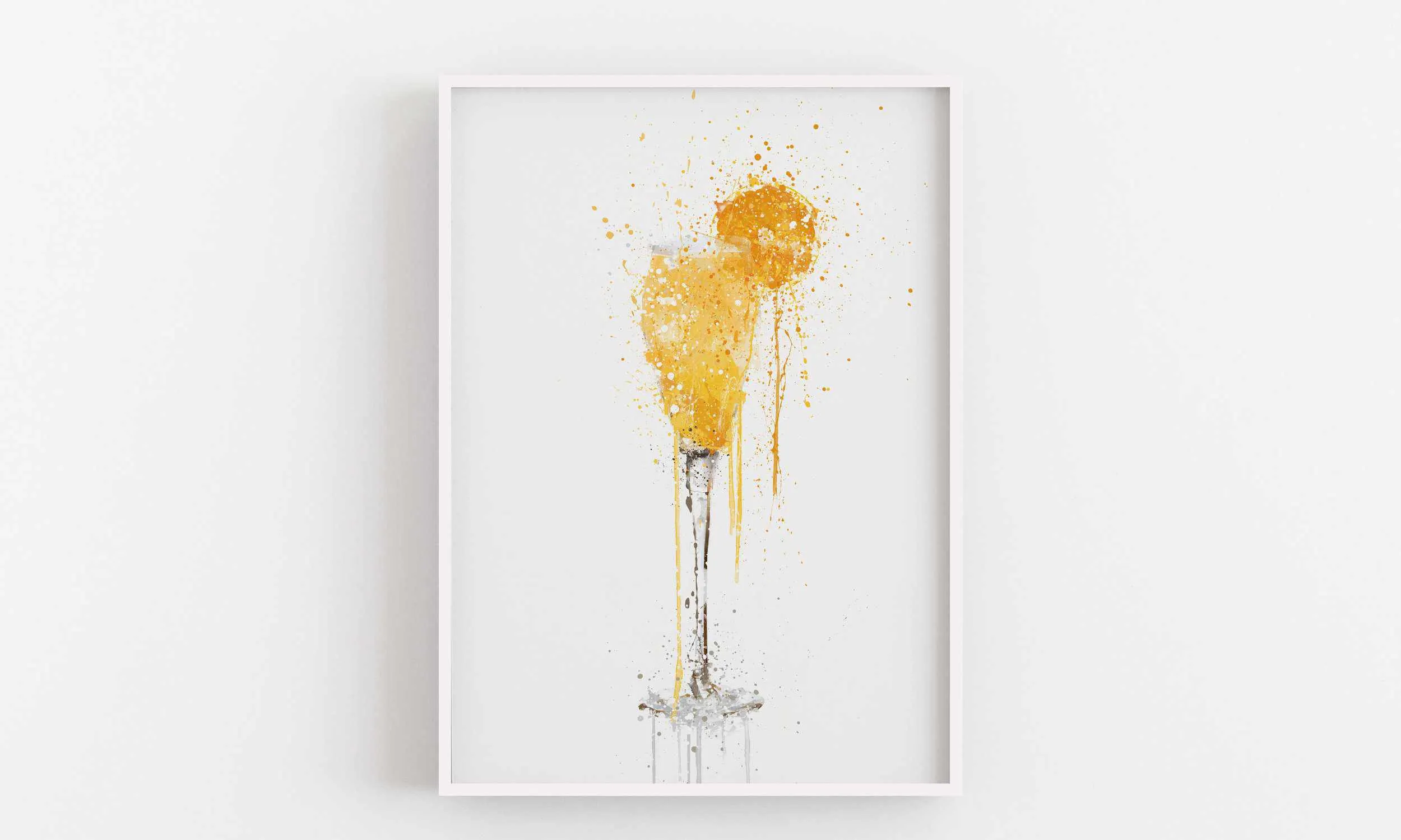 Bucks Fizz Cocktail Wall Art Print