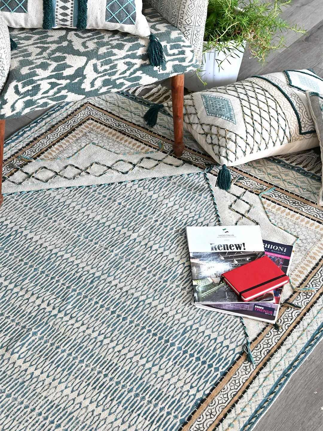 CAHIER - BLOCK PRINTED RUG