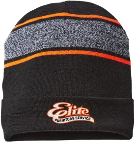 Cap America USA-Made Variegated Striped Cuffed Beanie