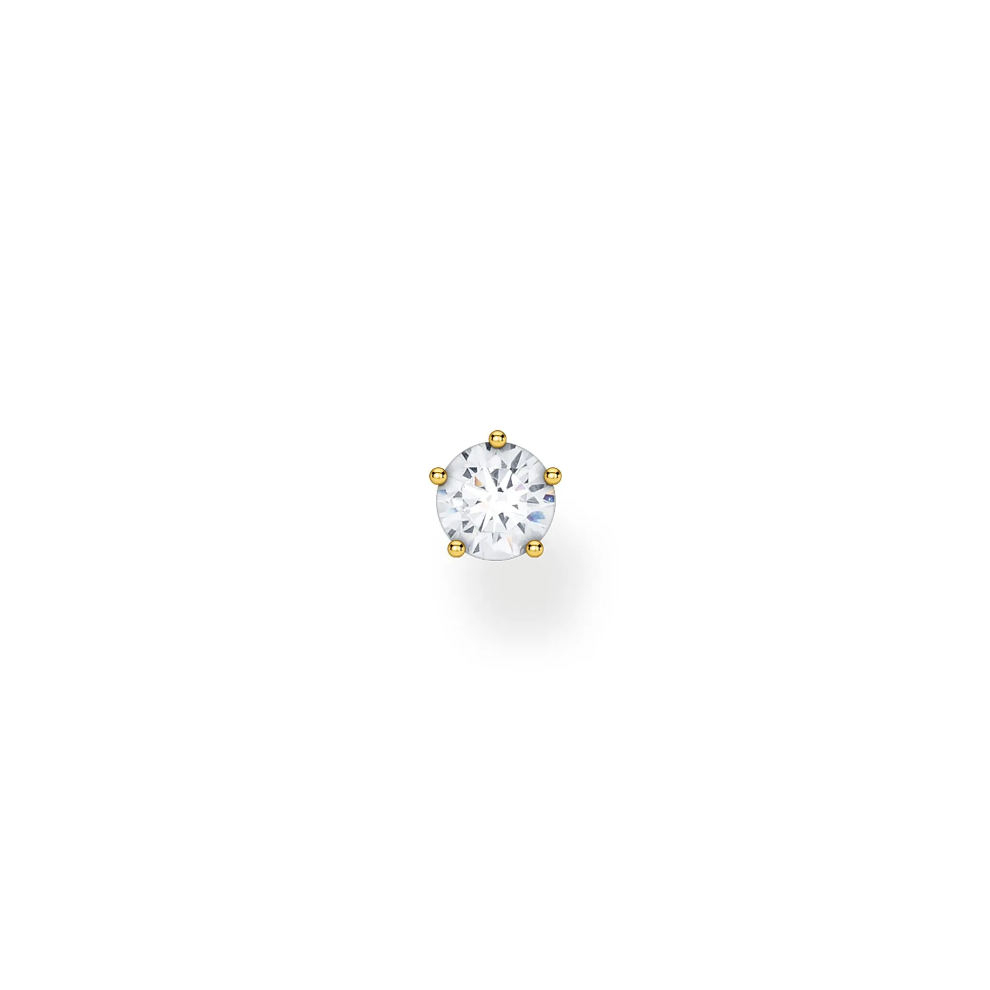 CHARMING COLLECTION LARGE CZ STUD EARRING SINGLE