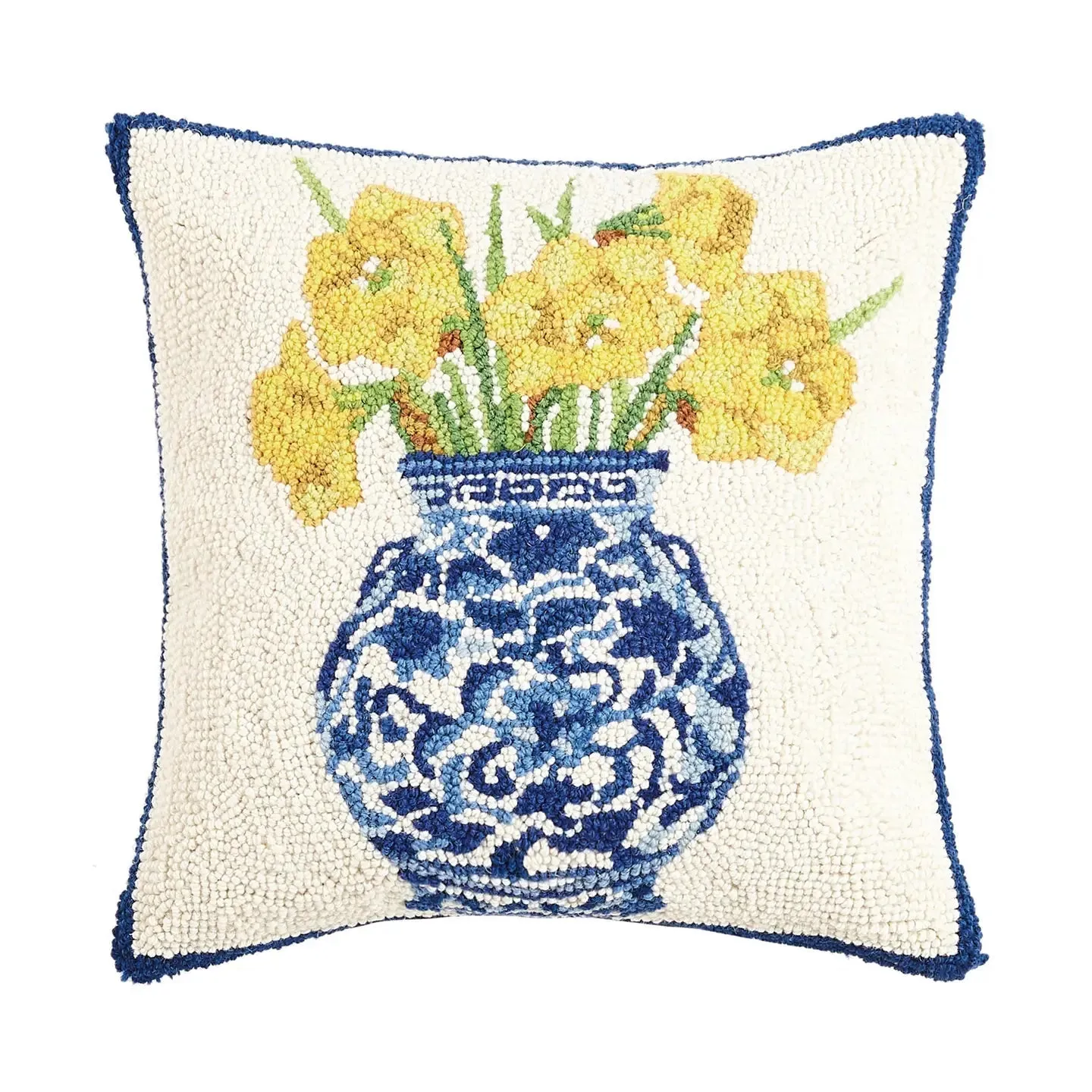 Chinoiserie Accent Pillow - Daffodil Pillow