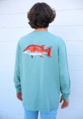 Coastal Cotton Hog Fish LS Tee