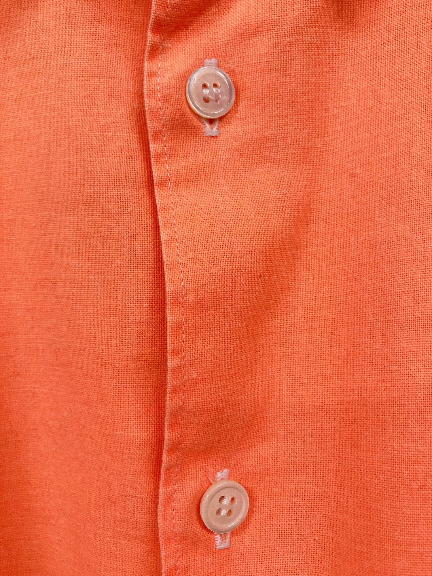 Comme des Garcons Homme Plus SS2002 fluorescent orange cotton shirt - M S XS