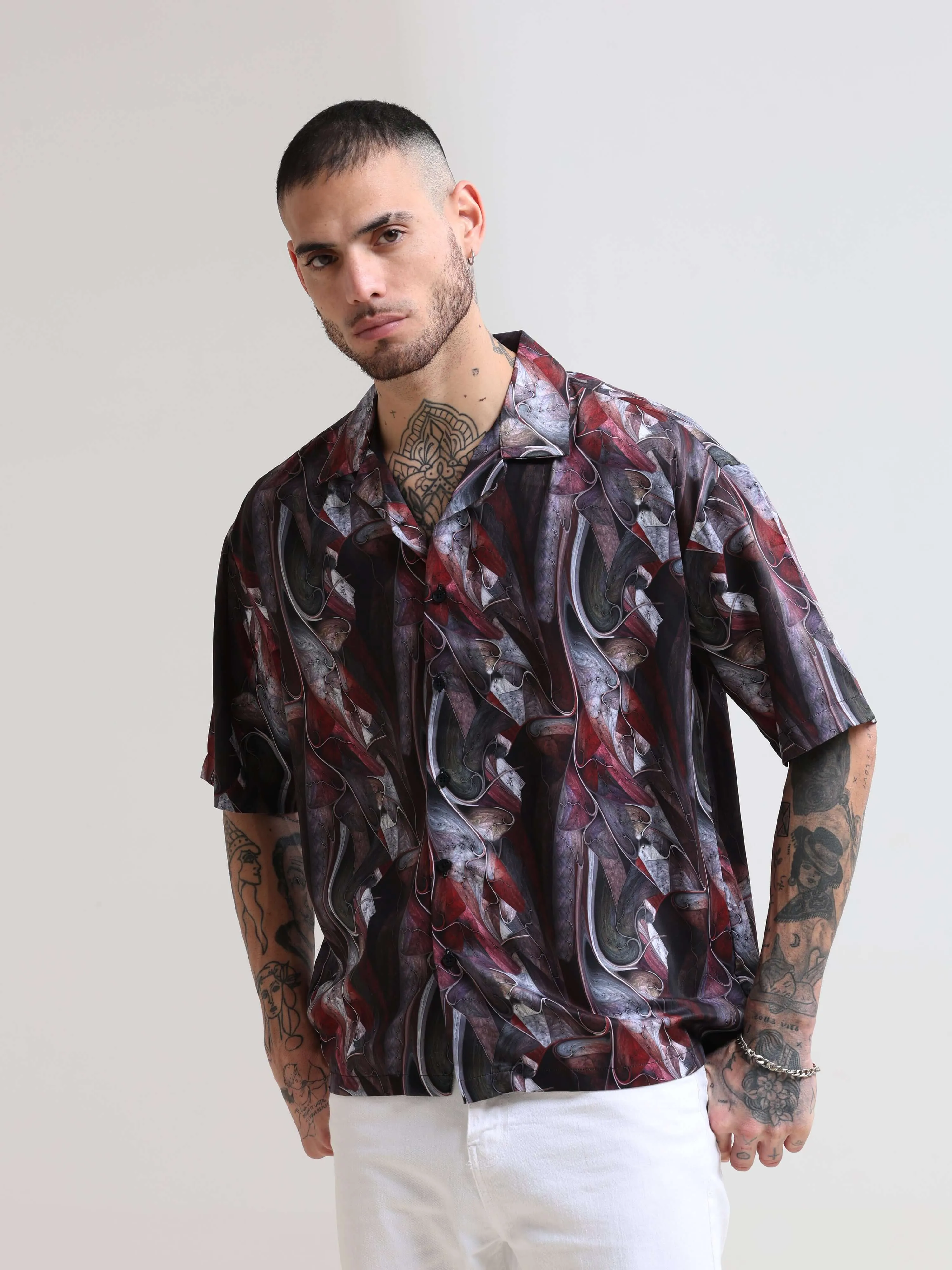 Cuban Wave Oversized Shirt