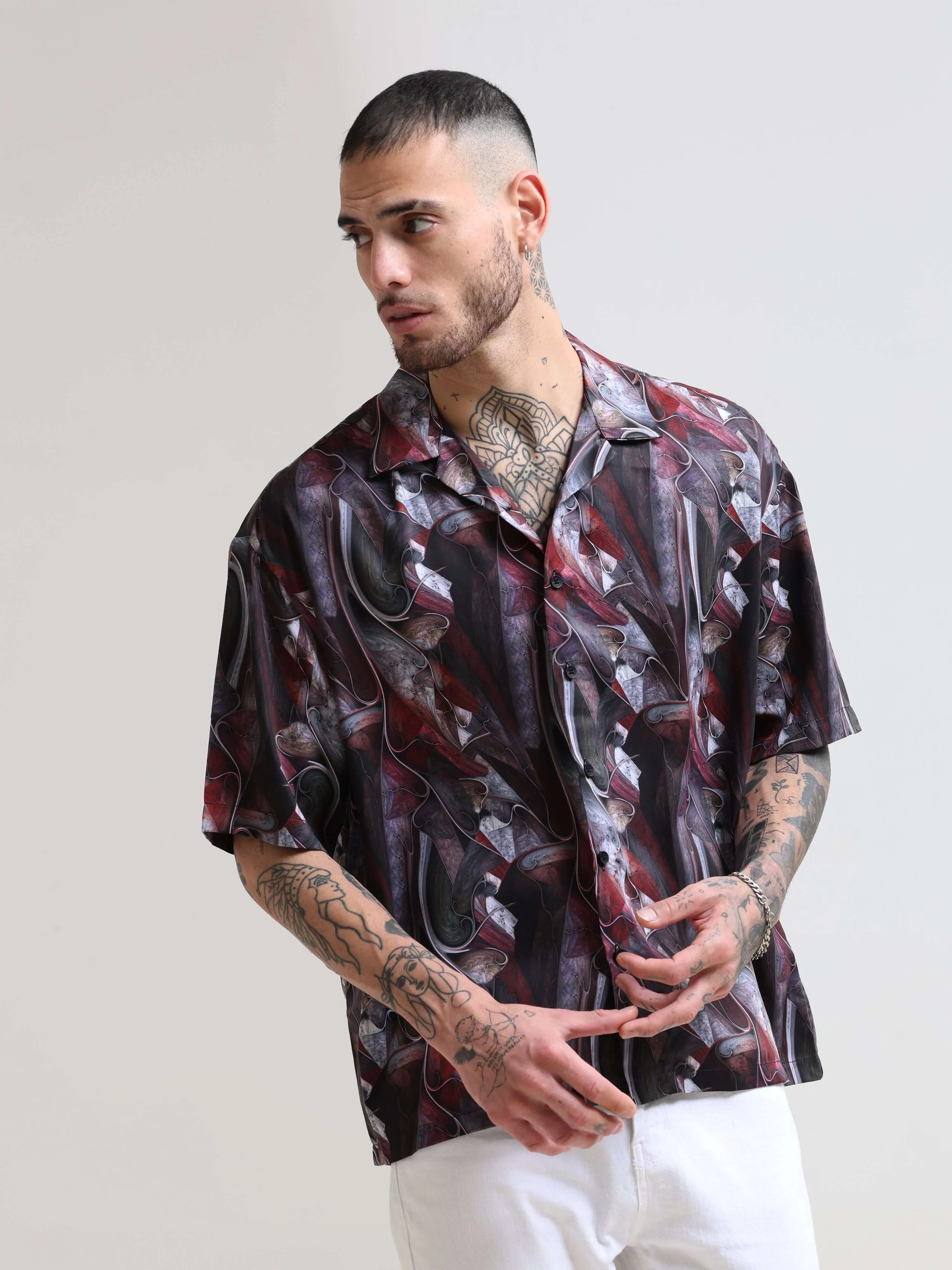 Cuban Wave Oversized Shirt