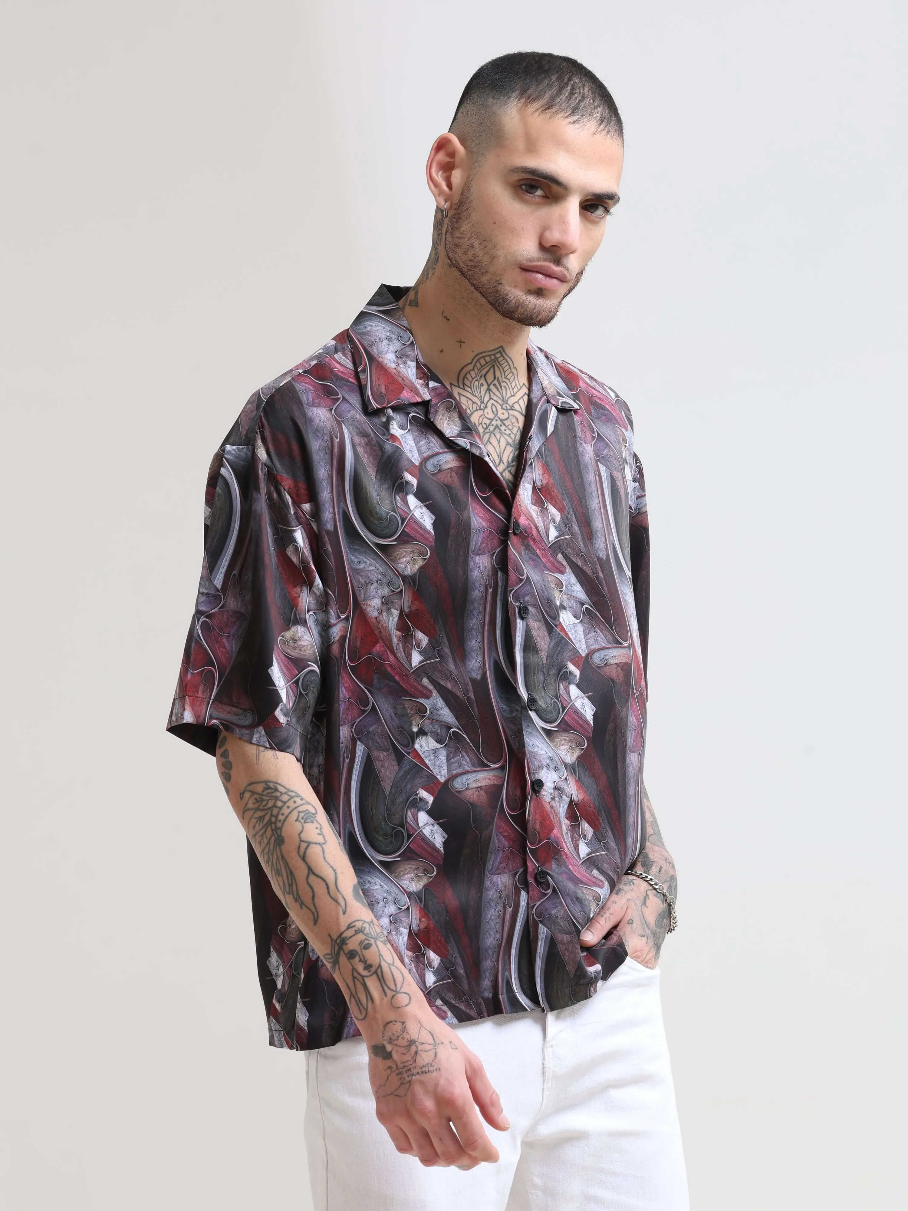 Cuban Wave Oversized Shirt