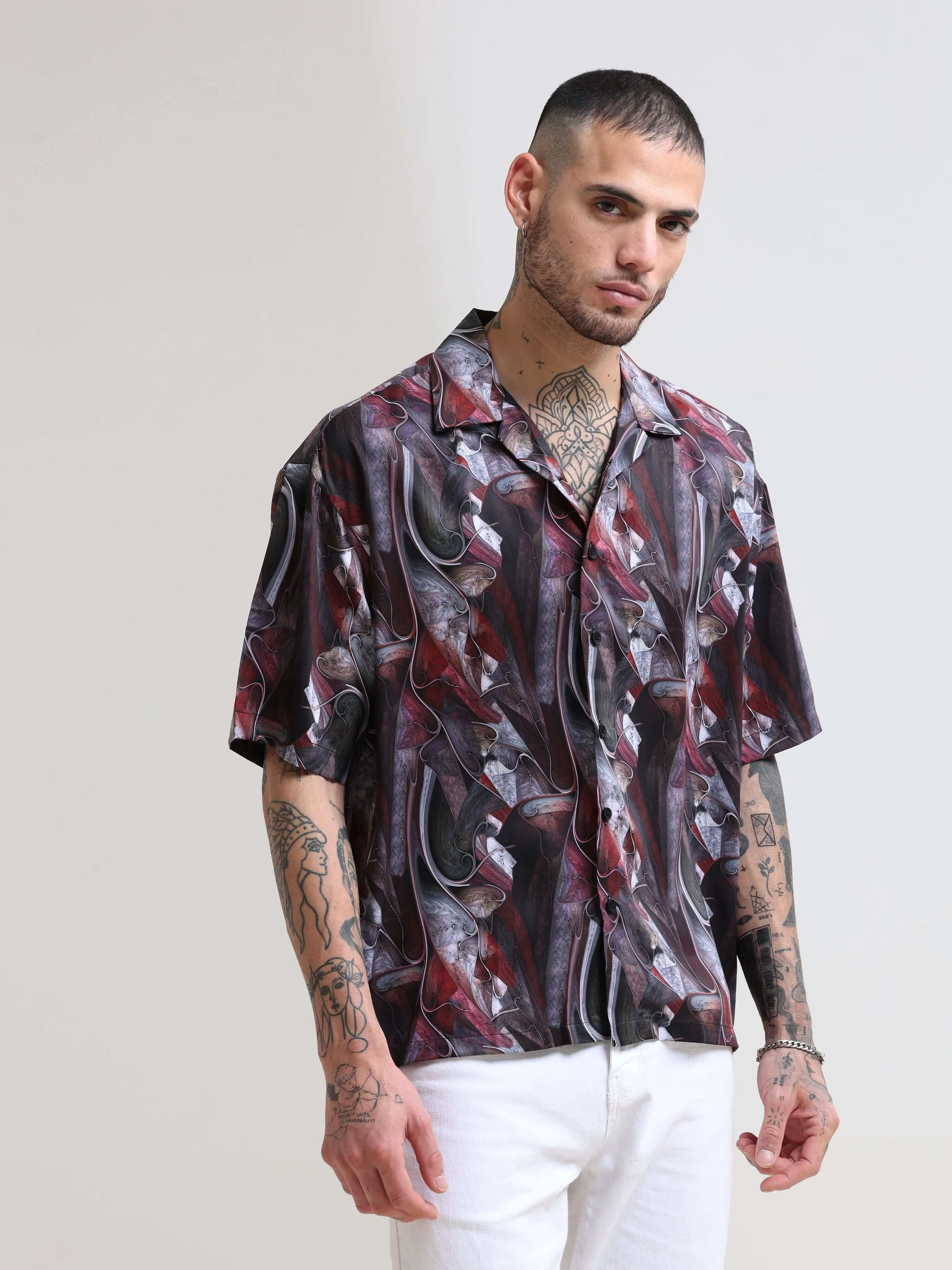 Cuban Wave Oversized Shirt