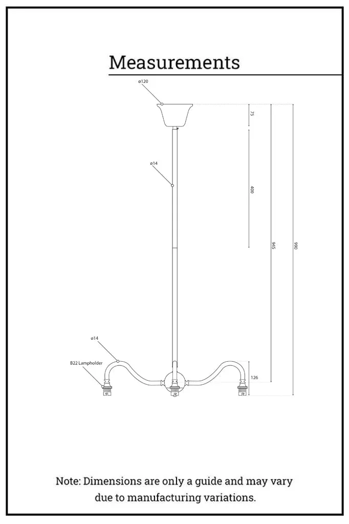 Dakota Reeded Glass Gooseneck Chandelier