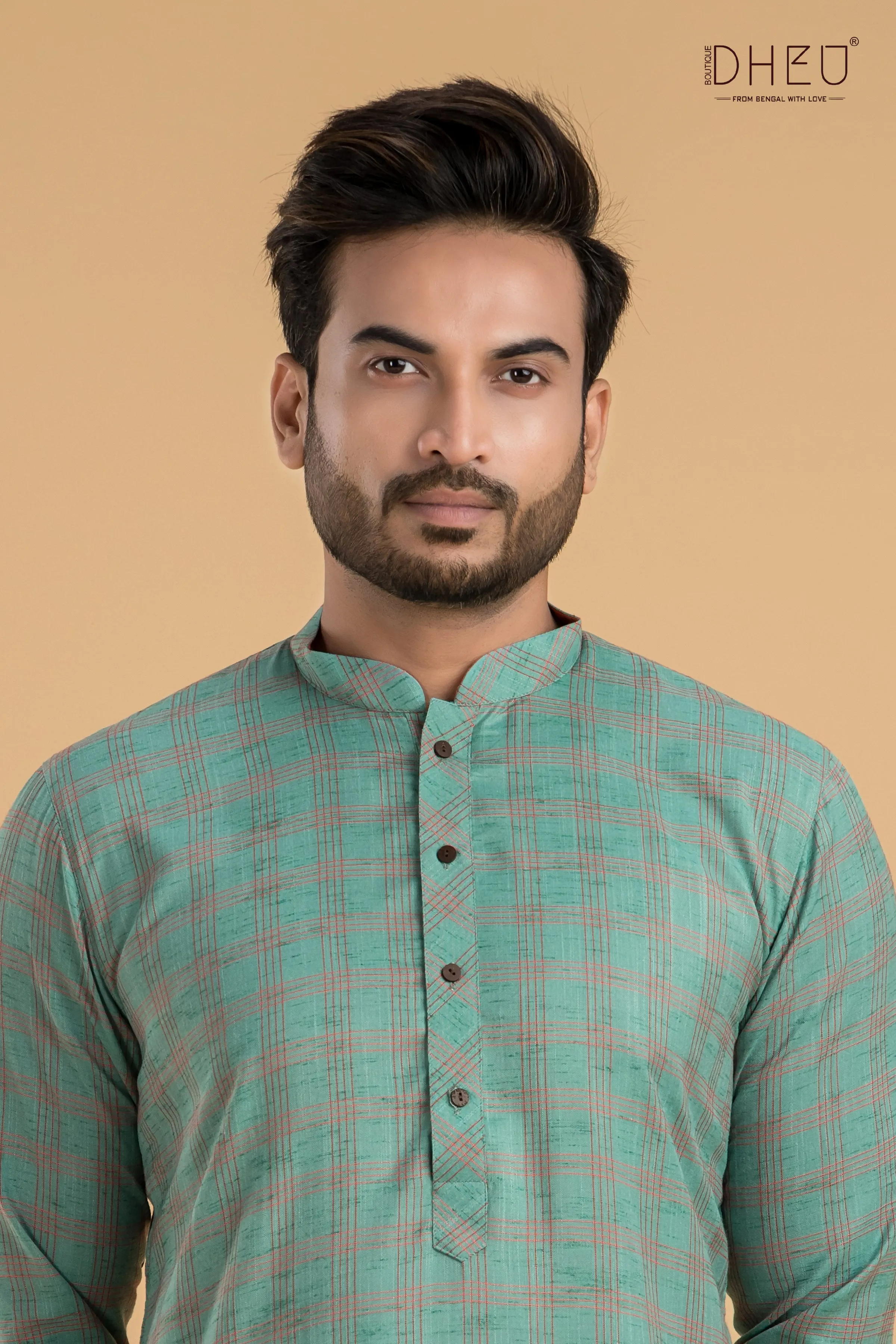 Exclusive Checks Cotton Kurta