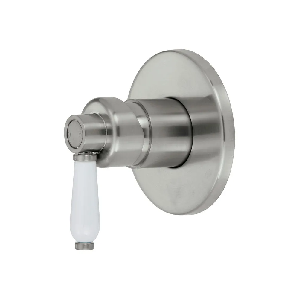 Fienza Eleanor Wall Mixer - Brushed Nickel / Ceramic