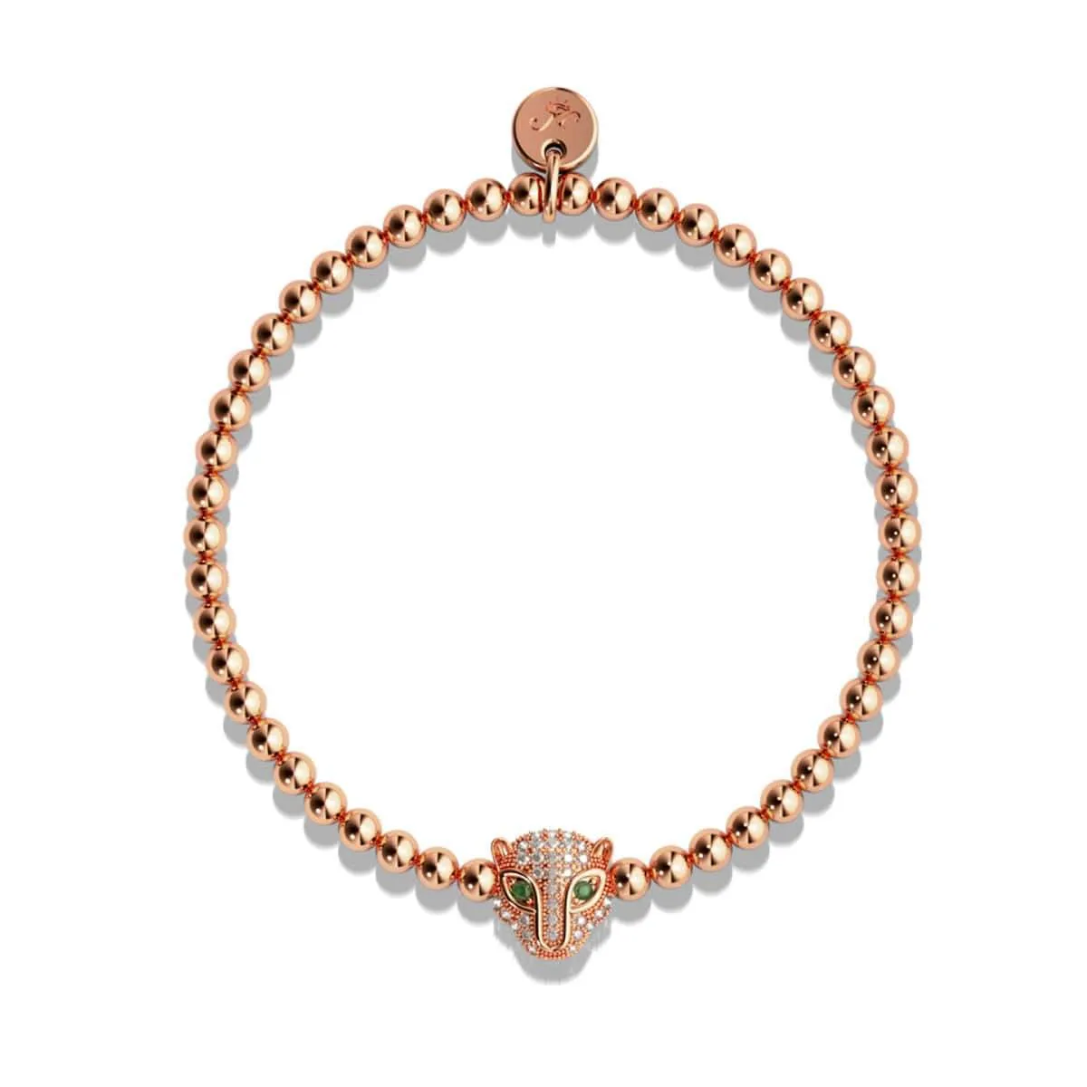 Fierce | Rose Gold Vermeil | CZ Diamond Cat Bracelet