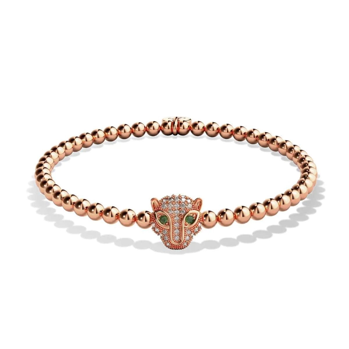 Fierce | Rose Gold Vermeil | CZ Diamond Cat Bracelet