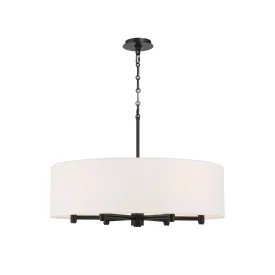 Flux 6 Light Chandelier - Black