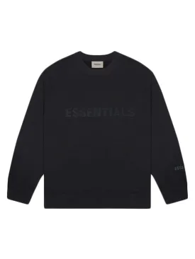 FOG ESSENTIALS 3D Silicon Applique Crewneck Black