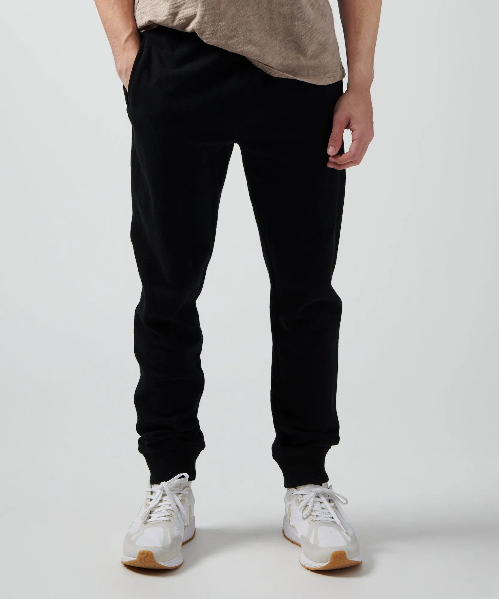 French Terry Sweatpants - Black