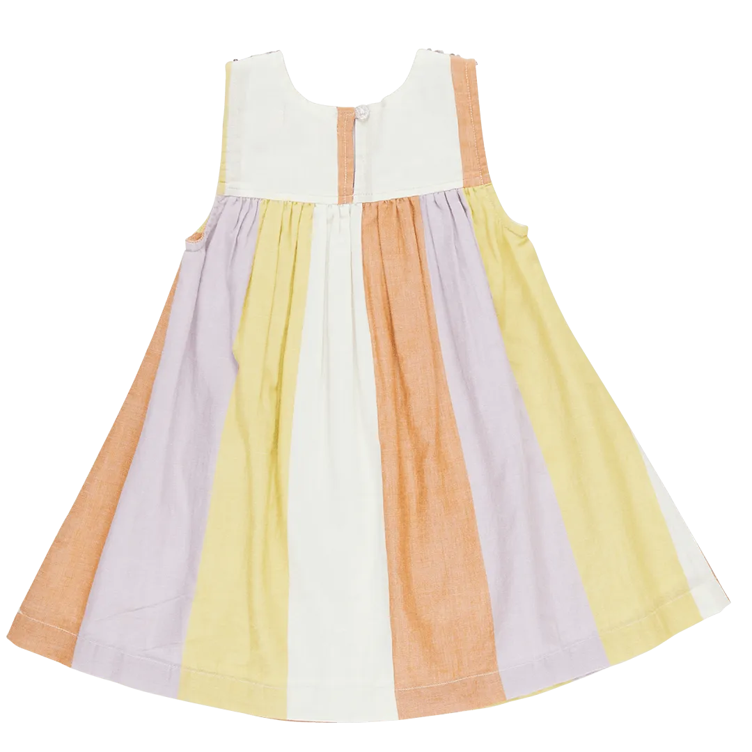 Girls Courtney Dress - Desert Stripe