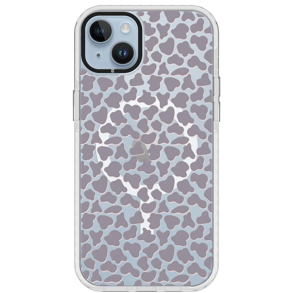 Gray Cow Print Phone Case