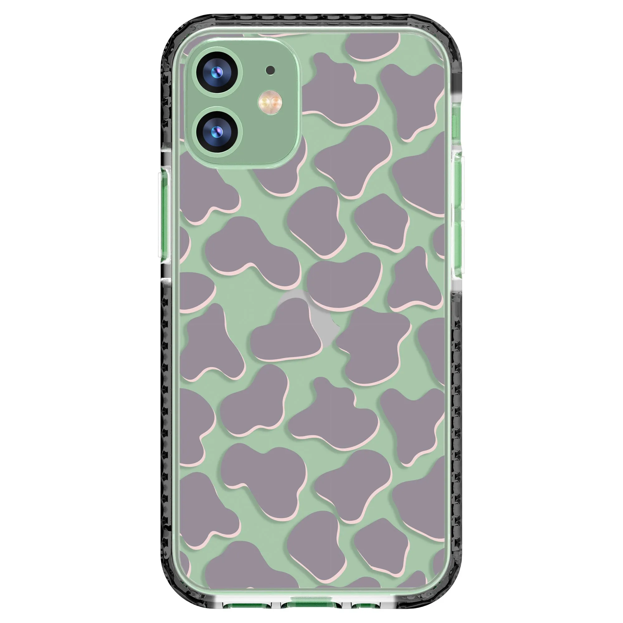 Gray Cow Print Phone Case