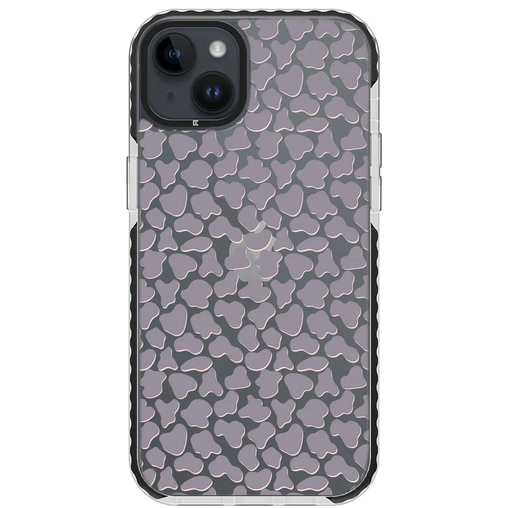 Gray Cow Print Phone Case