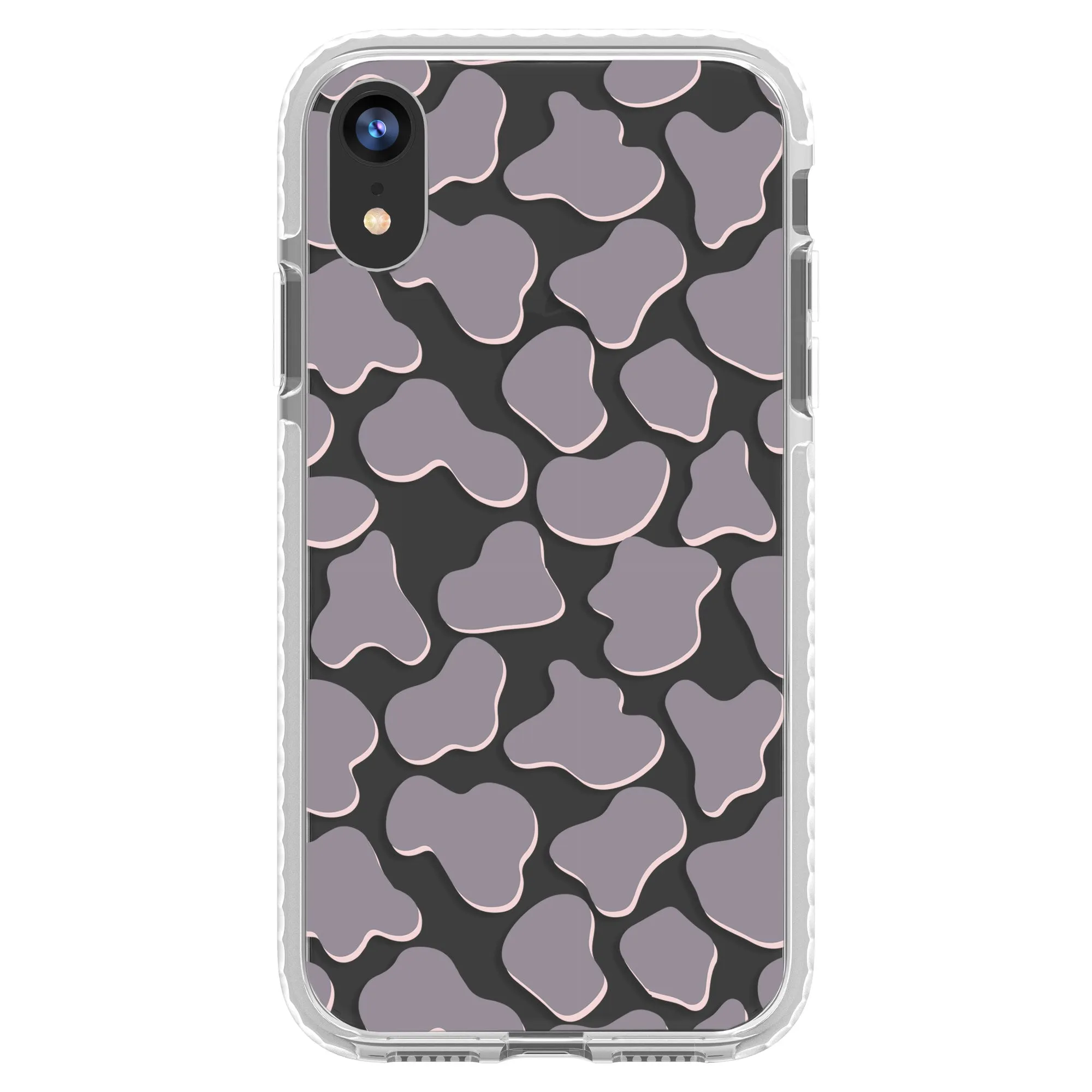 Gray Cow Print Phone Case